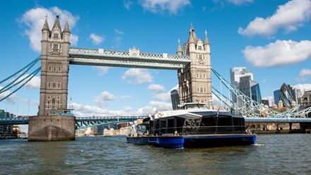 Admire London and its sights aboard one of City Cruises sightseeing boats. ©City Cruises- photo credit: Christopher Ison