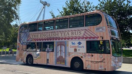 See iconic London sights and landmarks on an afternoon tea bus tour of the capital. Image courtesy of Golden Tours.