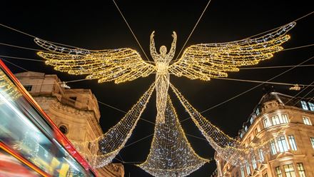 See the city's most magical Christmas displays on the Christmas lights bus tour. Image courtesy of London & Partners/Michael Barrow.