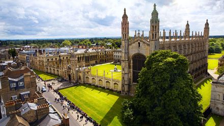 Visit Cambridge and it many colleges, including the outstanding King's College Chapel. Image courtesy of Shutterstock.