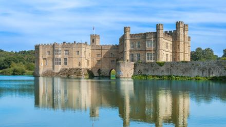 Head to the historic grounds of Leeds Castle on a day trip from London. Image courtesy of Golden Tours.