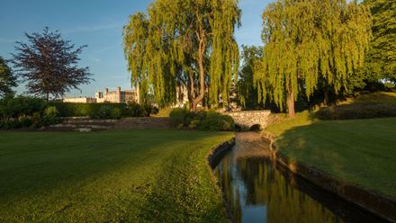 Explore the lush grounds surrounding Leeds Castle. Image courtesy of Golden Tours. Photo credit: Sarah Medway