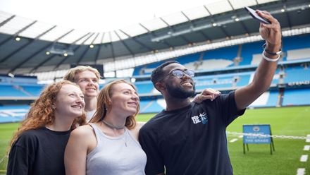 Manchester City Stadium tour. Image courtesy of Golden Tours
