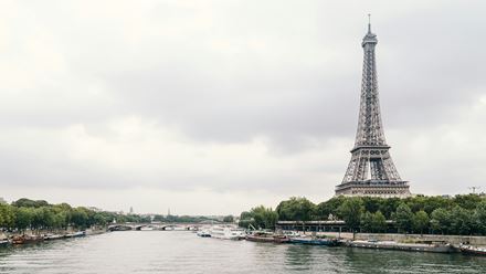 See the Eiffel Tower from the River Seine. Image courtesy of Unsplash, credits: John Towner