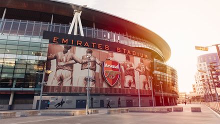 Explore the world-famous Arsenal Emirates Stadium. Image courtesy of Golden Tours.