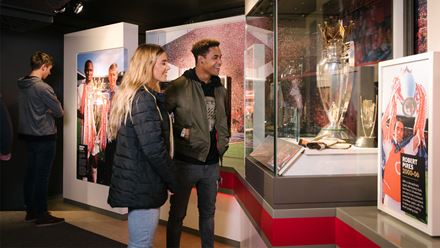 Learn about the history of Arsenal Football Club at the Arsenal Museum. Image courtesy of Golden Tours.