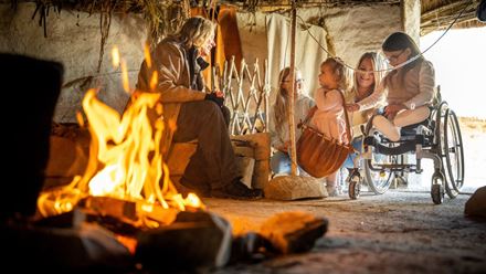 Explore the Neolithic Houses and get an idea of what it was like to live and work at Stonehenge. Image credit: English Heritage Trust