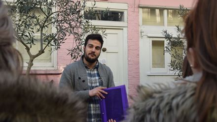 Learn about Notting Hill’s diverse history from a local guide on a Notting Hill Walking Tour. Image courtesy of Golden Tours.