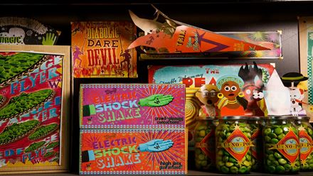 Visit the Weasleys’ Wizarding Wheezes shop on Diagon Alley at the Magical Mischief takeover of the Warner Bros. Studio Tour - The Making of Harry Potter. TM & © Warner Bros. Entertainment Inc. Harry Potter Publishing Rights © JKR.