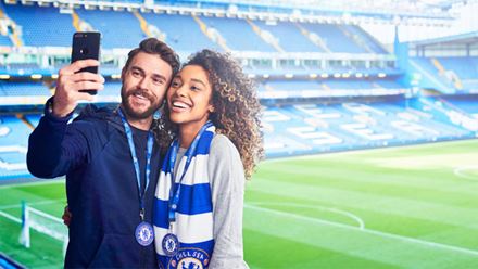 Go behind-the-scenes of the great football club on a Chelsea FC Stadium Tour. Image courtesy of Golden Tours.