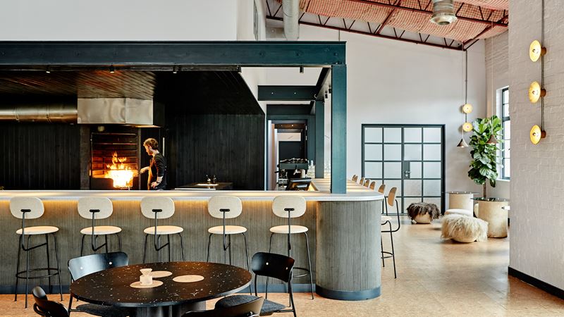 Silo in Hackney Wick is the world's first zero waste restaurant. Credit: Sam A Harris. Image courtesy of Silo. The modern interiors of Silo, the world's first zero waste restaurant.