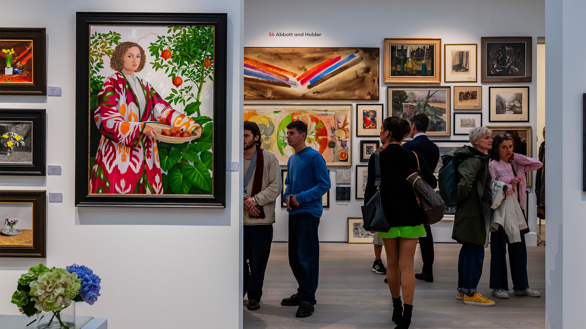 British Art Fair at Saatchi Gallery on King's Road, Chelsea. Image courtesy of British Art Fair/Guy Bell. Artworks at Saatchi Gallery for British Art Fair