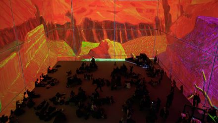 Explore how the world-famous artist experiments with perspective at Lightroom. Photo credit: Justin Sutcliffe. Image courtesy of Lightroom.