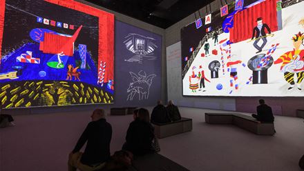 Celebrate Hockney’s use of photography, polaroid collages and more at David Hockney: Bigger & Closer. Photo credit: Justin Sutcliffe. Image courtesy of Lightroom.