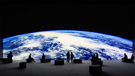 Immerse yourself in space-age wonder at Lightroom. Image credit: Justin Sutcliffe. Image courtesy of Lightroom.