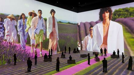 Jacquemus Spring 2020 show at Vogue: Inventing the Runway ©Justin Sutcliffe. Image courtesy of Lightroom.