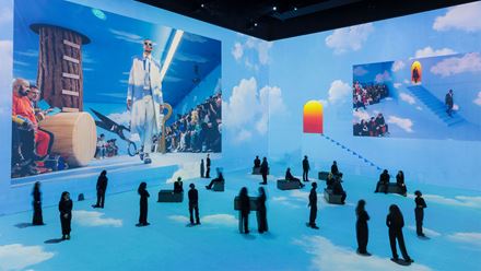 Louis Vuitton Menswear Fall 2020 show at Vogue: Inventing the Runway ©Justin Sutcliffe. Image courtesy of Lightroom.