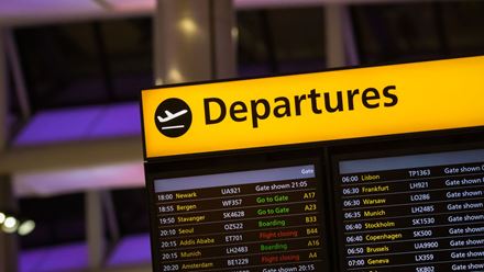 Find a variety of shops and eateries at the London Heathrow Airport departure lounges. Credit: Shutterstock. Image courtesy of Shutterstock.