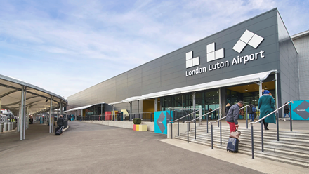 Fly into London Luton Airport for easy reach of the city by public transport. Credit: London Luton Airport. Image courtesy of London Luton Airport.