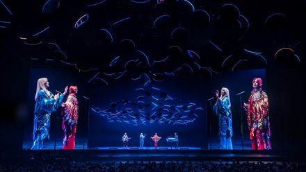 ABBA Voyage performance of The Visitors at London's ABBA Arena. Image courtesy of Johan Persson / ABBA Voyage.