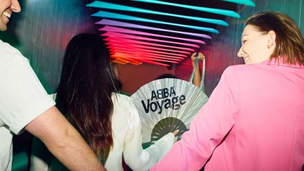 Enjoy the ultimate night out at ABBA Voyage, an immersive concert experience starring the band's life-like avatars. Image courtesy of ABBA Voyage.