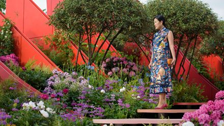 The Silk Road Garden at RHS Chelsea Flower Show 2017. Copyright: RHS/Georgi Mabee. Image courtesy of RHS. 
