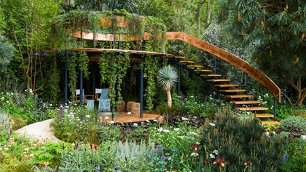 The Winton Beauty of Mathematics Garden. Designed by Nick Bailey. Sponsored by: Winton. RHS Chelsea Flower Show 2016. Copyright: RHS / Neil Hepworth. Image courtesy of RHS. 