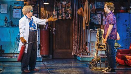See the award-winning Back to the Future the Musical and take a trip down memory lane with Marty McFly and Doc Brown. Image courtesy of London Theatre Direct / Photo credit: Helen Murray.