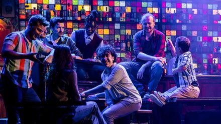 Get tickets for The Choir of Man, a musical nominated for an Olivier Award, currently performing on the London West End at the Arts Theatre. Image courtesy of London Theatre Direct.