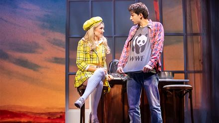 Emma Flynn as “Cher” & Keelan McAuley as “Josh” © 2025 Pamela Raith Photography. Image courtesy of London Theatre Direct