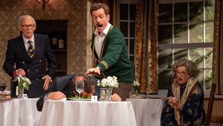John Cleese's iconic sitcom comes to life in this hilarious stage adaptation, Fawlty Towers the Play. © London Theatre Direct/Hugo Glendinning  