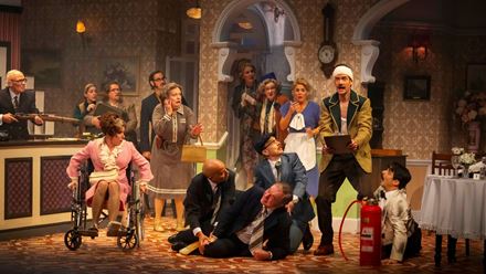 Experience the chaos and comedy of Fawlty Towers live on stage. © London Theatre Direct/Hugo Glendinning