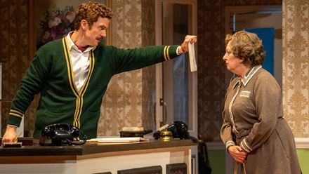 Fawlty Towers the Play; a must-see for fans the award-winning British sitcom. © London Theatre Direct/Hugo Glendinning