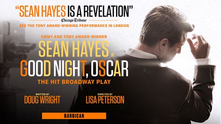 See award-winning actor Sean Hayes star in the London premiere of the Broadway hit Good Night Oscar, coming to London's West End this summer. Photo courtesy of London Theatre Direct.