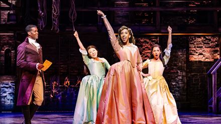 Follow a story of resilience and determination meeting great destiny in the award-winning musical Hamilton, currently playing at the Victoria Palace Theatre. Image courtesy of Raw PR/ Photo credit: Danny Kaan.