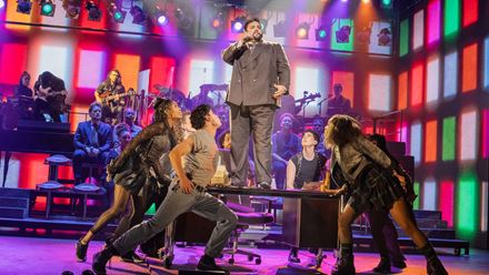 Celebrate the 40th anniversary of the gig that rocked the world with the new musical Just For One Day – The Live Aid Musical at the Shaftesbury Theatre. Image courtesy of London Theatre Direct.