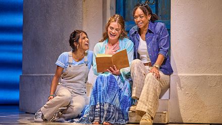 Travel to sunny Greece to the tunes of your favourite ABBA songs in Mamma Mia!, the musical currently playing at the Novello Theatre. Imagecourtesy of Amanda Malpass/ photo credit: Brinkhoff & Mögenburg.