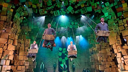Matilda, a musical currently at Cambridge Theatre, follows a bright young girl as she navigates the grown-up world. Image courtesy of Storyhouse PR / Photo credit: Manuel Harlan.