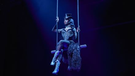 Witness a love story where passion and survival are intertwined in Moulin Rouge! The Musical at the Piccadilly Theatre. Image courtesy of Dewynters / photo credit: Matt Crockett.