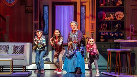 Get ready to rock out at the brand new Mrs Doubtfire comedy musical! Image courtesy of London Theatre Direct.