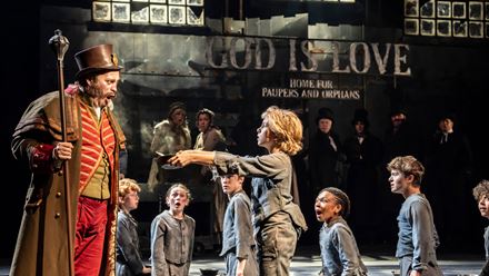 See the revival of ever popular musical Oliver! coming back on the West End from this December at the Gielgud Theatre. Image courtesy of Story House PR/ photo credit : Johan Persson