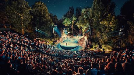 Choose from a selection of plays to watch under the stars at the Regent's Park Open Air Theatre. Image courtesy of David Jensen/ Feast Creative Web.
