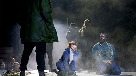 See the latest stage adaptation of the Shakespearian play Richard II, now playing at the Bridge Theatre in London. Image courtesy of London Theatre Direct.