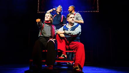 See a musical like no other as the award-winning musical Showstopper! returns to the Cambridge Theatre for another season of improv fun. Photo credit: Alex Brenner.