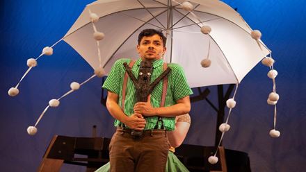 Watch Stick Man come to life on stage at Bloomsbury Theatre. Image courtesy of Mark Senior PR.