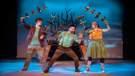 Enjoy a delightful mix of puppetry, music, and storytelling with Stick Man, playing at Bloomsbury Theatre. Image courtesy of Mark Senior PR.