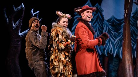 Follow the heartwarming tale of The Gruffalo's Child, in which a young gruffalo embarks on a misadventure in the forest, meeting strange and wonderful characters along the way. Image courtesy of Tall Stories.