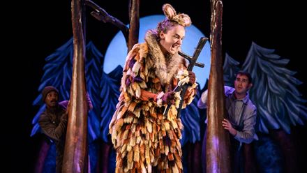 This winter, see the stage adaptation of the children's favourite, The Gruffalo's Child, at the Lyric Theatre. Image courtesy of Tall Stories.
