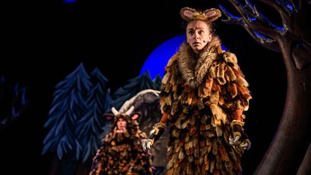 This Christmas, revisit the popular children's book The Gruffalo's Child at the Lyric Theatre in the West End. Image courtesy of Tall Stories.