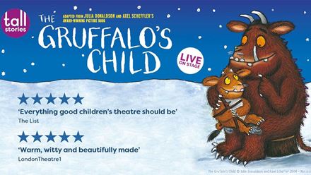 See the heart-warming Christmas show The Gruffalo's Child, returning to the West End this Christmas. Image courtesy of London Theatre Direct.